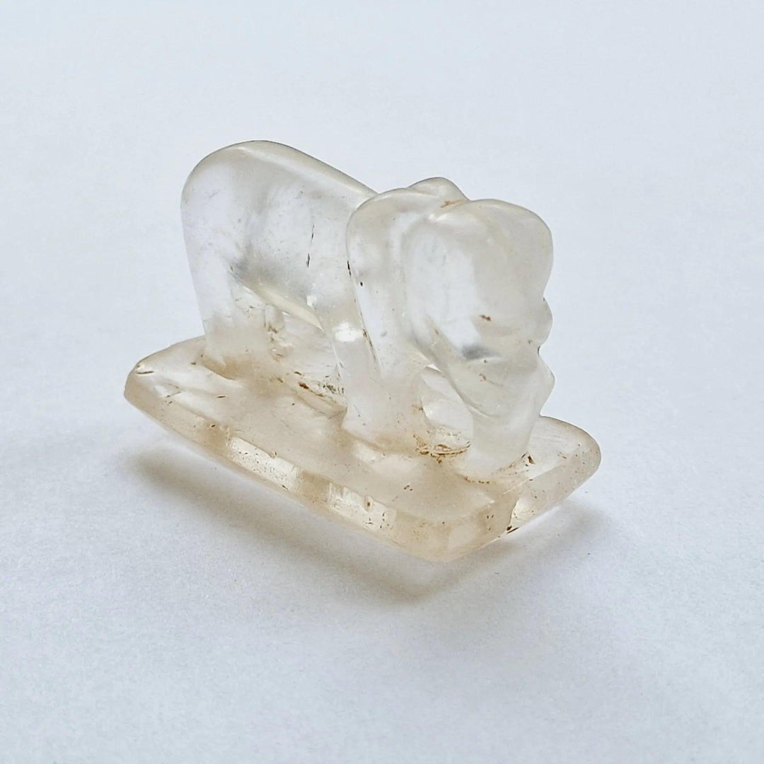 Indus Valley Rock Crystal Elephant Votive Pendant Talisman - 1st Millenium CE | Zelnik Collection