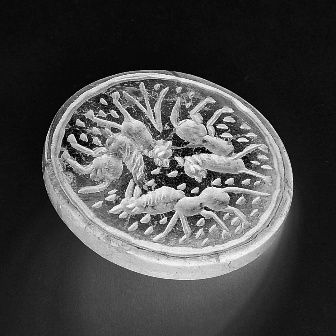 Persian Black Veined Marble Seal - 1st to 5th Century CE | Zelnik Collection