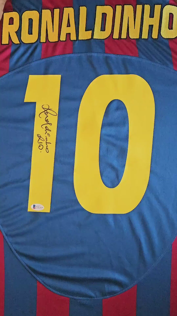 Ronaldinho 10 FC Barcelona 2006 Thuis - Gesigneerd voetbalshirt | Finale UEFA Champions League