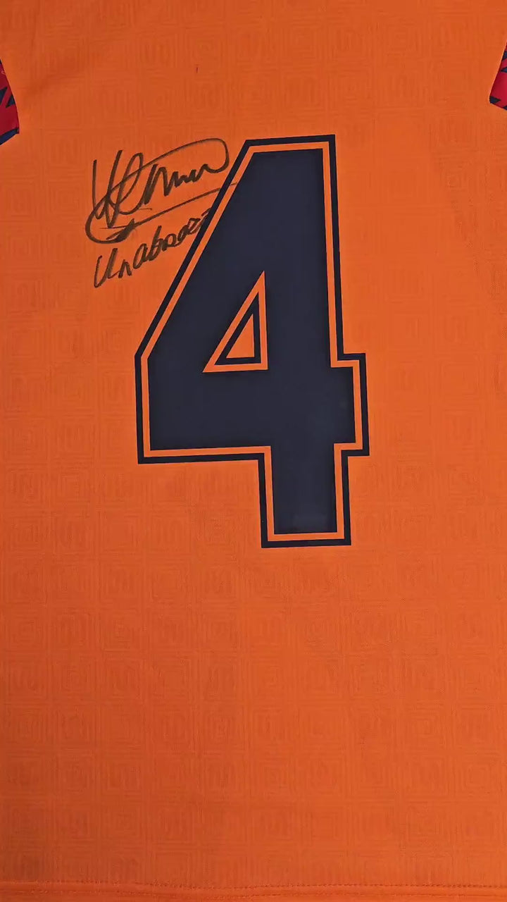 Ronald Koeman 4 Barcelona 1991-1992 Uit - Gesigneerd voetbalshirt | UEFA Europacup I Winnaar